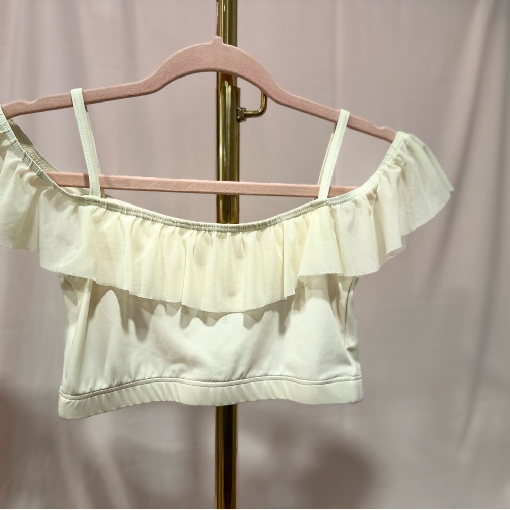 Balera Cropped Yellow Ruffle top, LC - Picture 3 of 7